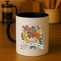 Luck On My Side Gun Coffee Mug thumb 4