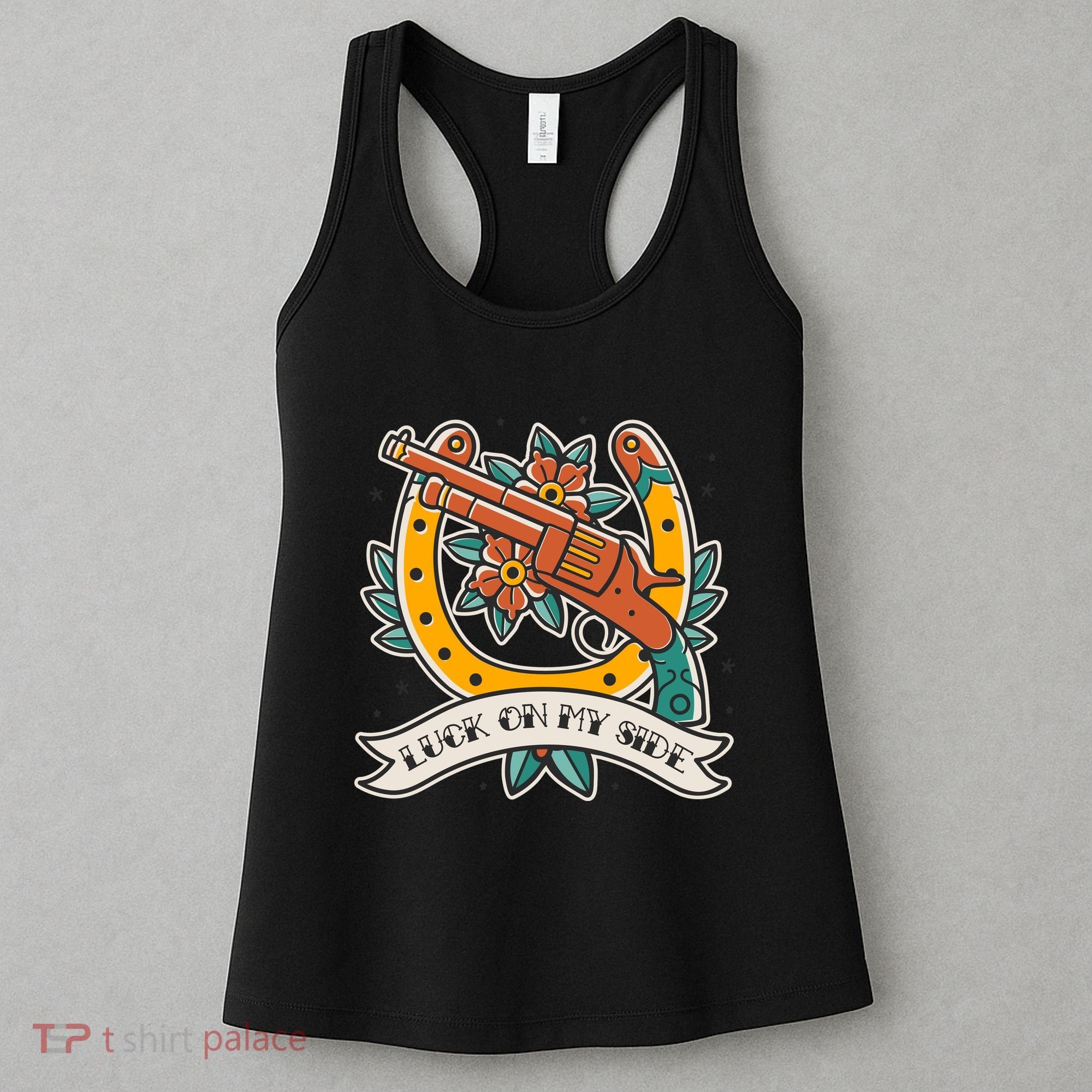 Luck On My Side Gun Women's Tank Top