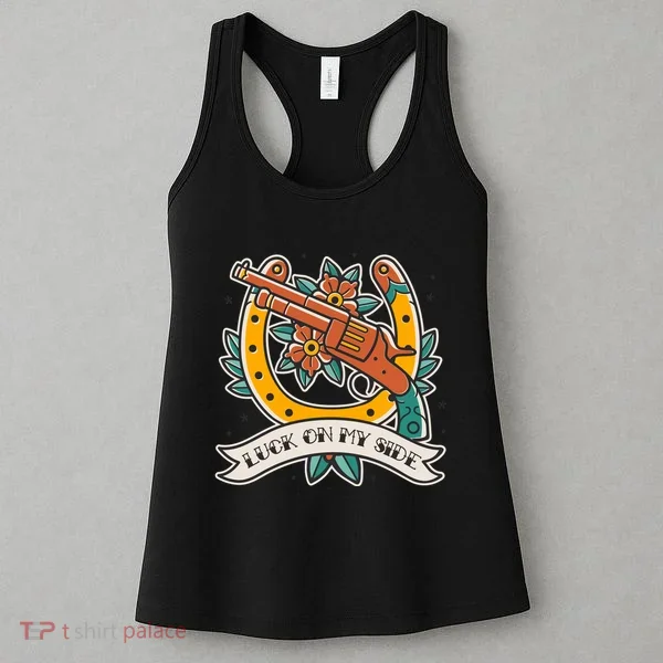 Luck On My Side Gun Women's Tank Top
