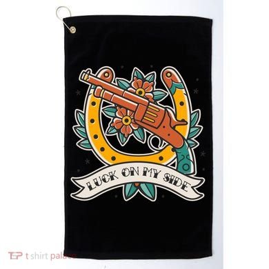Luck On My Side Gun Golf Towel