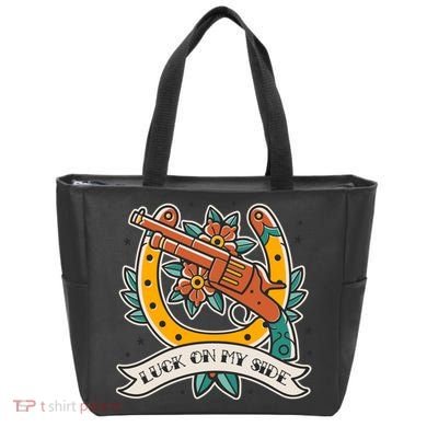 Luck On My Side Gun Tote Bag