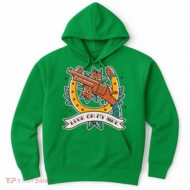 Luck On My Side Gun Hoodie