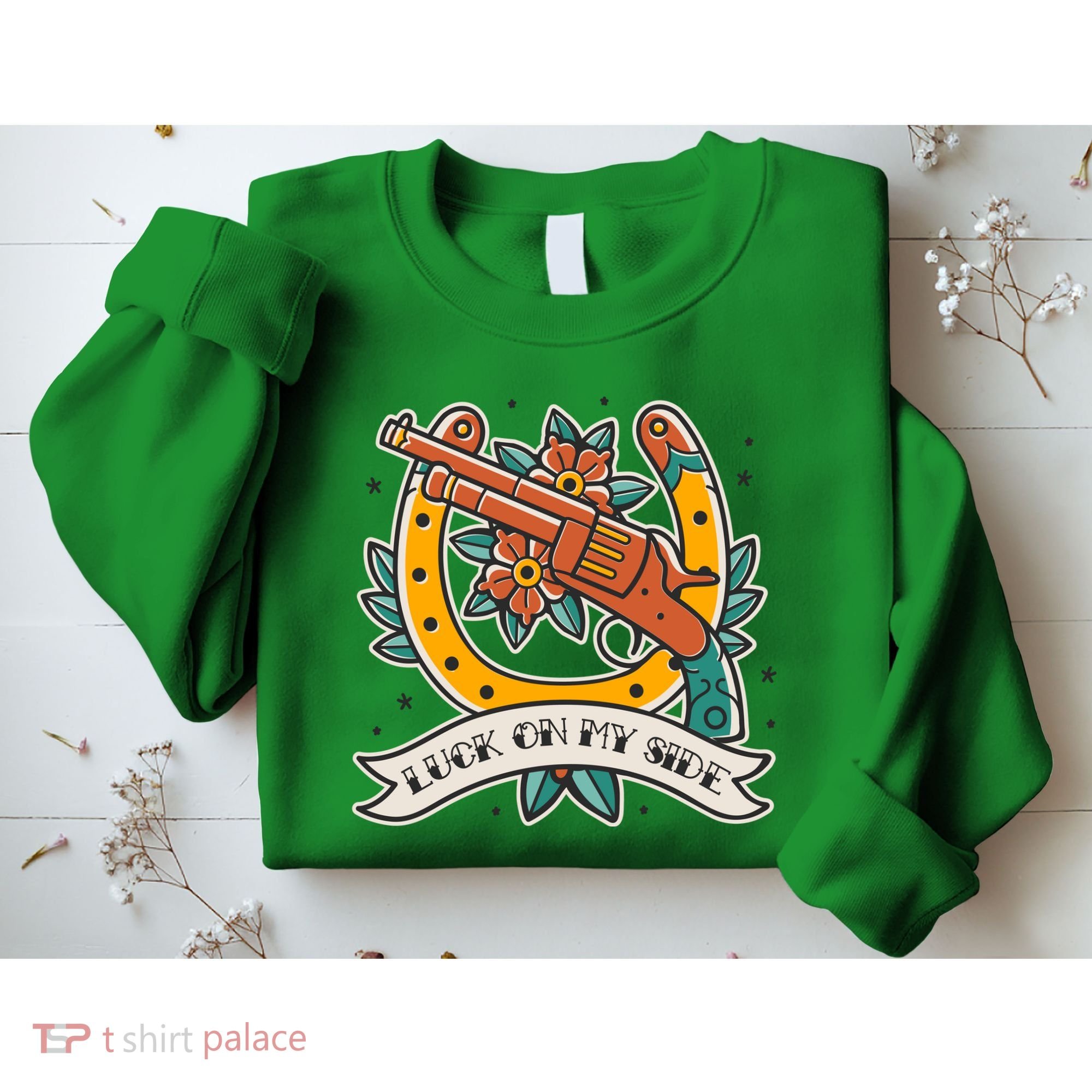 Luck On My Side Gun Sweatshirt