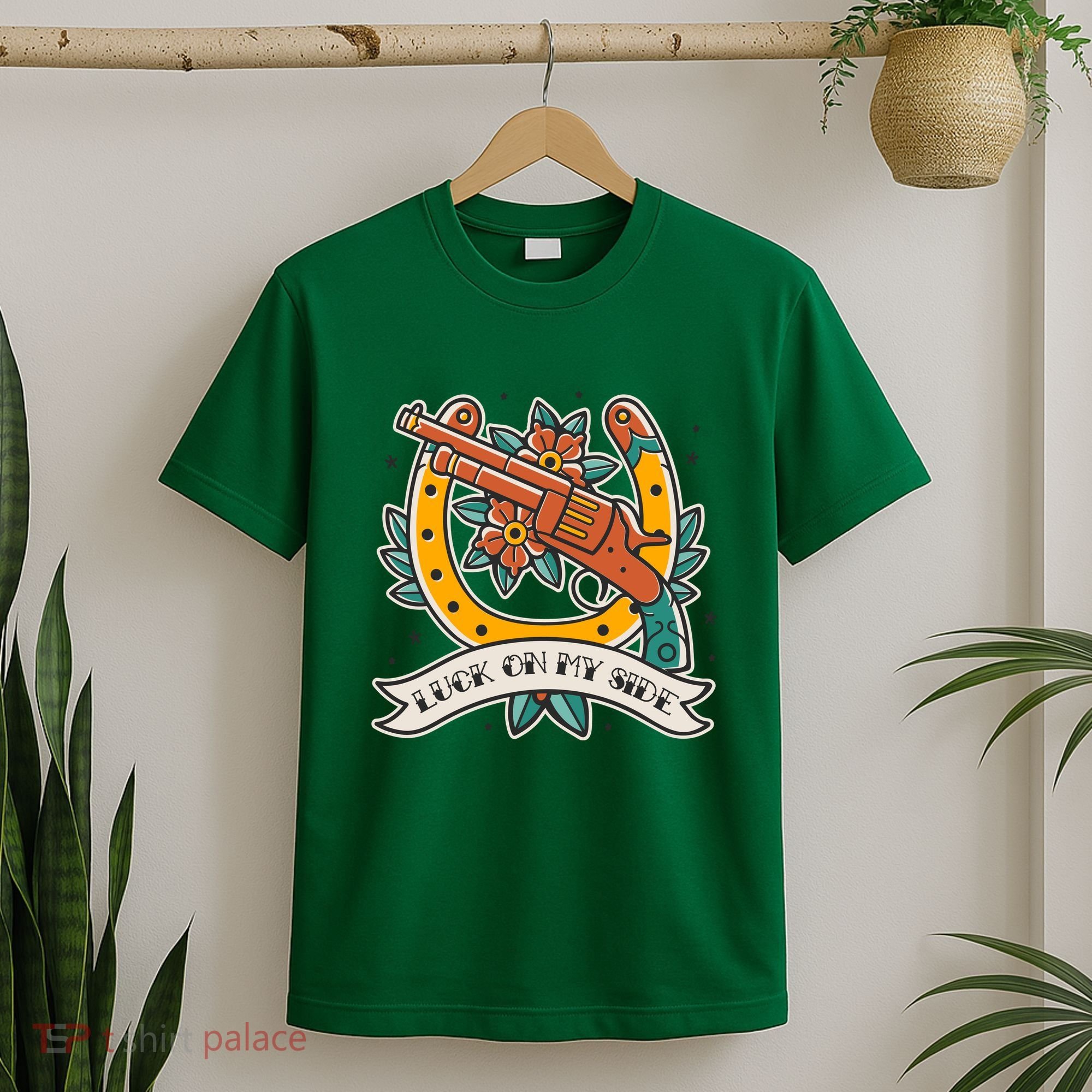Luck On My Side Gun T-Shirt