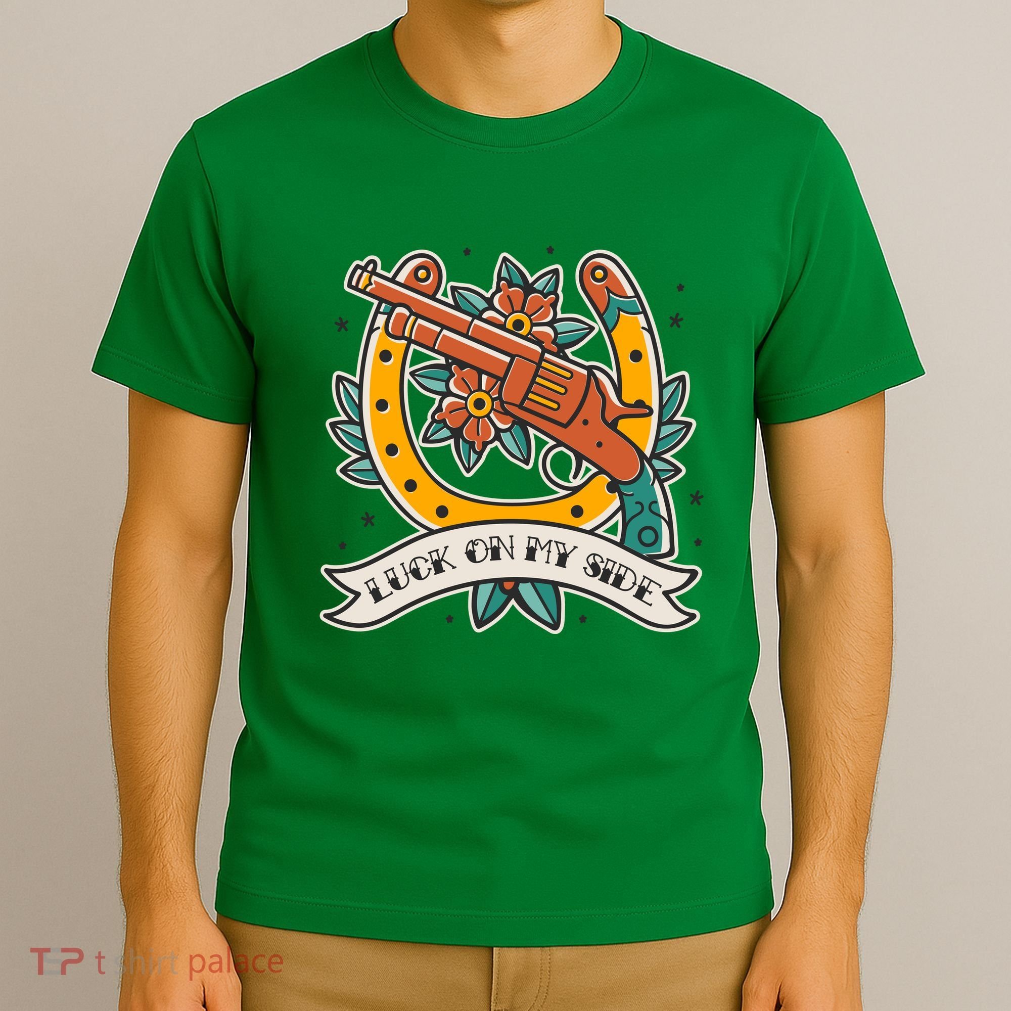 Luck On My Side Gun T-Shirt