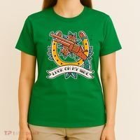 Luck On My Side Gun T-Shirt thumb 4