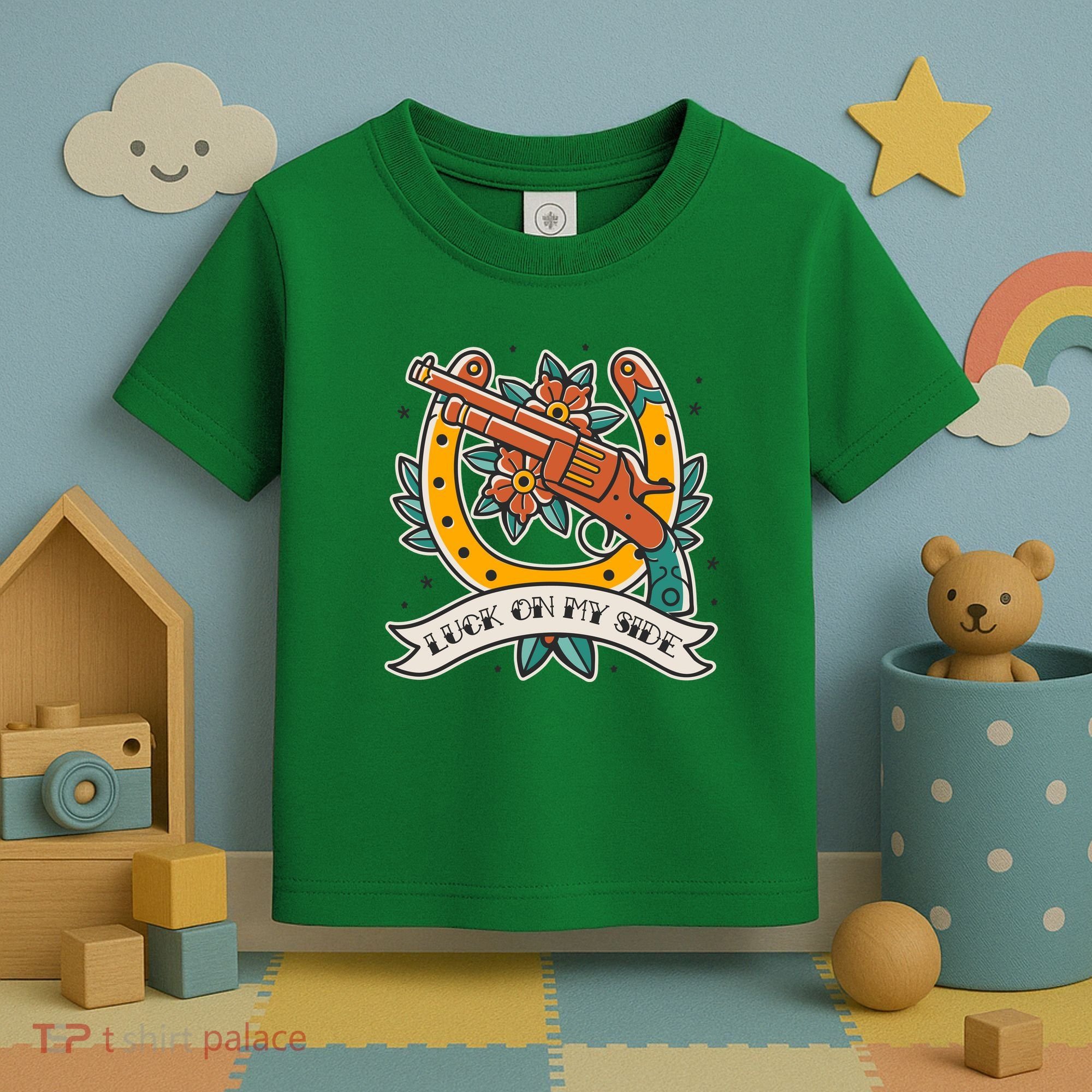 Luck On My Side Gun Toddler T-Shirt