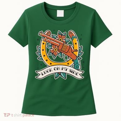 Luck On My Side Gun Women's T-Shirt