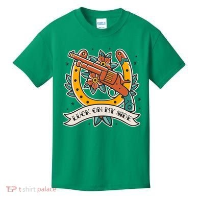 Luck On My Side Gun Kids T-Shirt