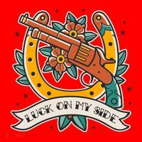 Luck On My Side Gun Santa Hat thumb 1