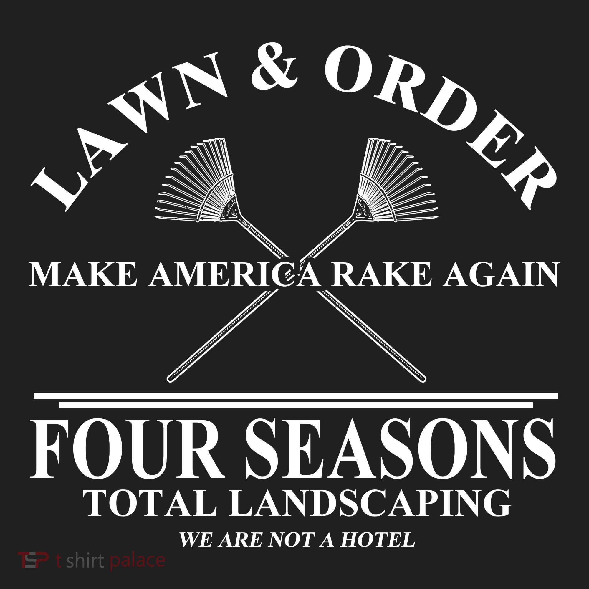 Lawn & Order Make America Rake Again Four Seasons Total Landscaping Beanie