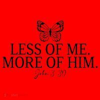 Less Of Me. More Of Him John 3:30 Santa Hat thumb 1