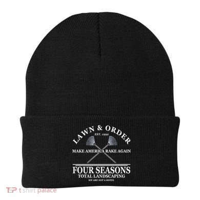 Lawn & Order Make America Rake Again Four Seasons Total Landscaping Beanie