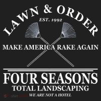 Lawn & Order Make America Rake Again Four Seasons Total Landscaping Hat thumb 2