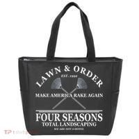 Lawn & Order Make America Rake Again Four Seasons Total Landscaping Tote Bag thumb 0