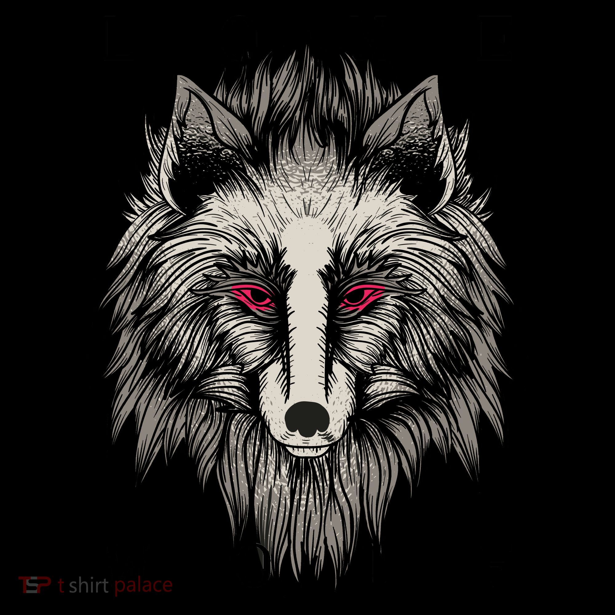 Lone Wolf Red Eyes Coffee Mug
