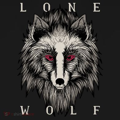 Lone Wolf Red Eyes Polo