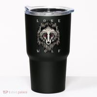 Lone Wolf Red Eyes Tumbler thumb 0