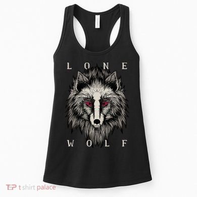 Lone Wolf Red Eyes Women's Tank Top