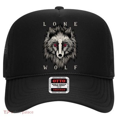 Lone Wolf Red Eyes Hat