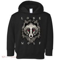 Lone Wolf Red Eyes Toddler Hoodie thumb 0