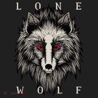 Lone Wolf Red Eyes Golf Towel thumb 3