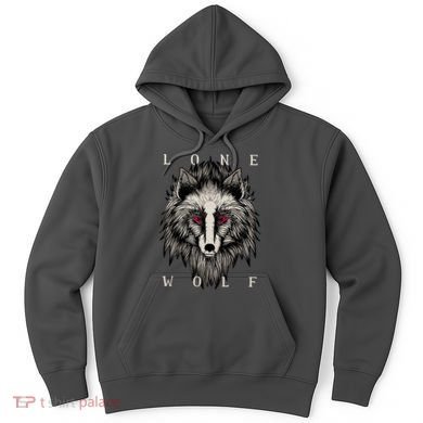Lone Wolf Red Eyes Hoodie
