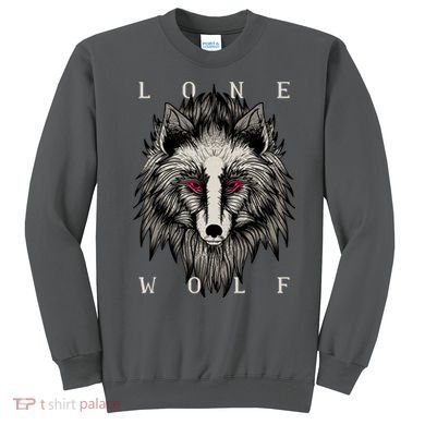 Lone Wolf Red Eyes Sweatshirt