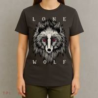 Lone Wolf Red Eyes T-Shirt thumb 4