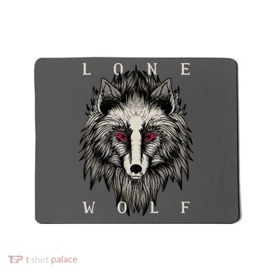 Lone Wolf Red Eyes Mousepad
