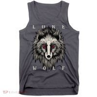 Lone Wolf Red Eyes Tank Top thumb 0