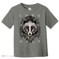 Lone Wolf Red Eyes Toddler T-Shirt thumb 0