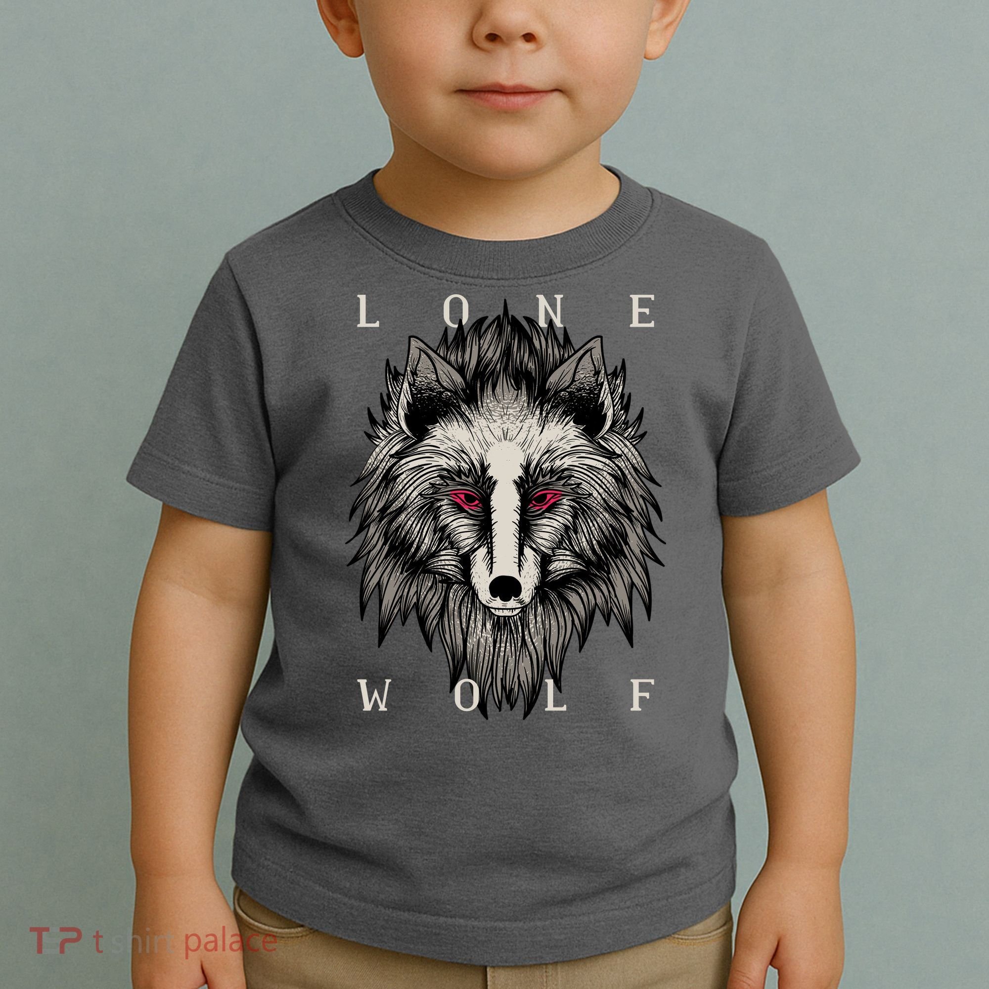 Lone Wolf Red Eyes Toddler T-Shirt