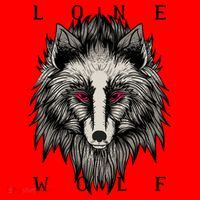 Lone Wolf Red Eyes Santa Hat thumb 1