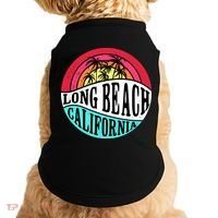 Long Beach California Retro Circle Doggie Tank thumb 0