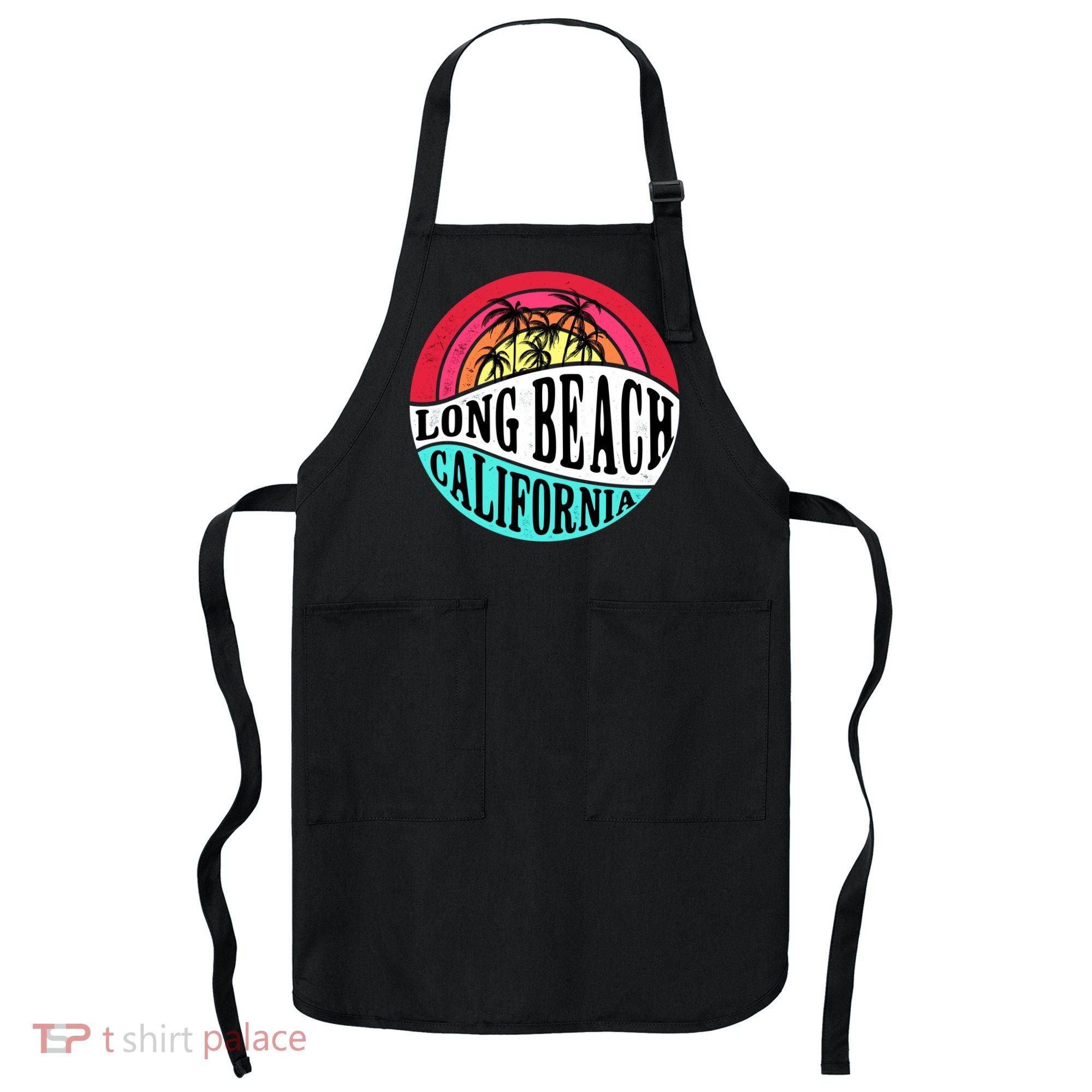 Long Beach California Retro Circle Apron