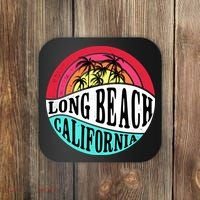 Long Beach California Retro Circle Coaster thumb 0