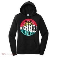 Long Beach California Retro Circle Women's Hoodie thumb 0
