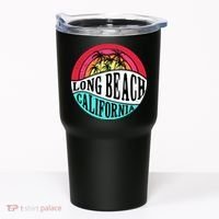 Long Beach California Retro Circle Tumbler thumb 0