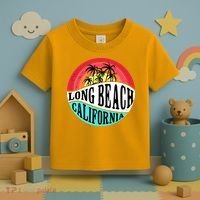 Long Beach California Retro Circle Toddler T-Shirt thumb 3