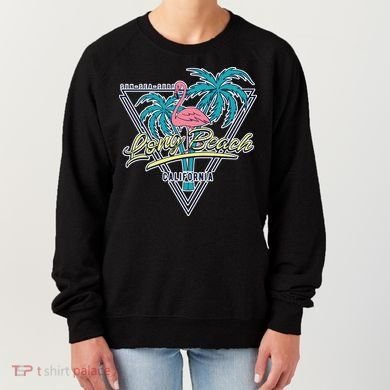 Long Beach California Retro Vibe Women's Sweatshirt