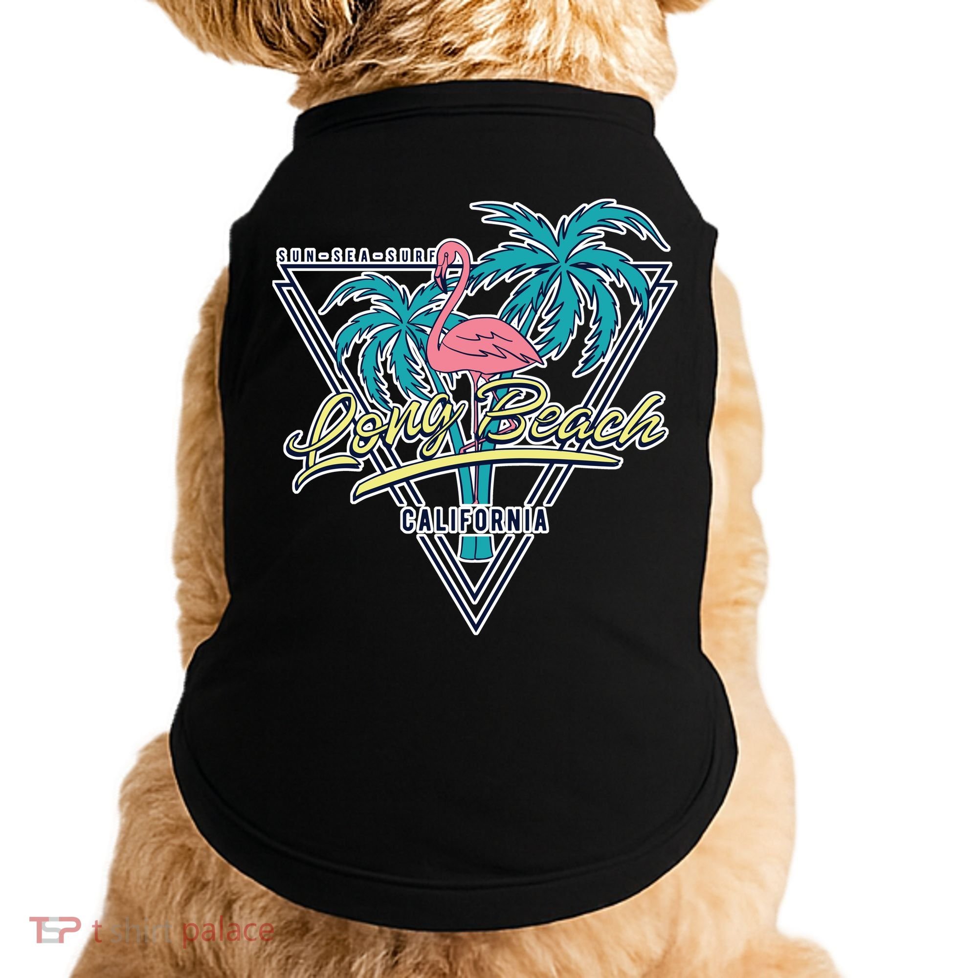 Long Beach California Retro Vibe Doggie Tank