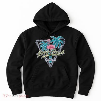 Long Beach California Retro Vibe Hoodie