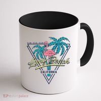 Long Beach California Retro Vibe Coffee Mug thumb 1