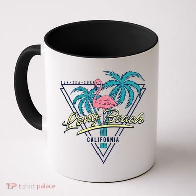Long Beach California Retro Vibe Coffee Mug