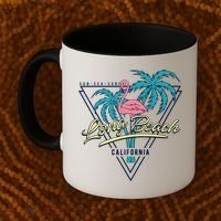 Long Beach California Retro Vibe Coffee Mug thumb 2