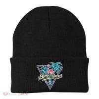 Long Beach California Retro Vibe Beanie thumb 0