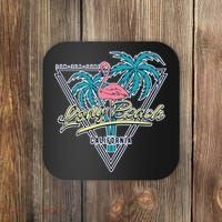 Long Beach California Retro Vibe Coaster thumb 0