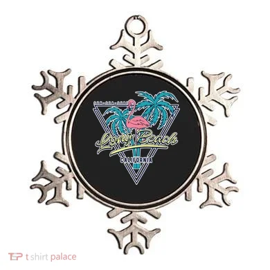 Long Beach California Retro Vibe Ornament