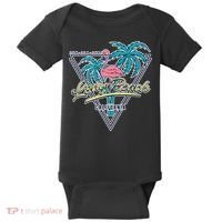Long Beach California Retro Vibe Baby Bodysuit thumb 0